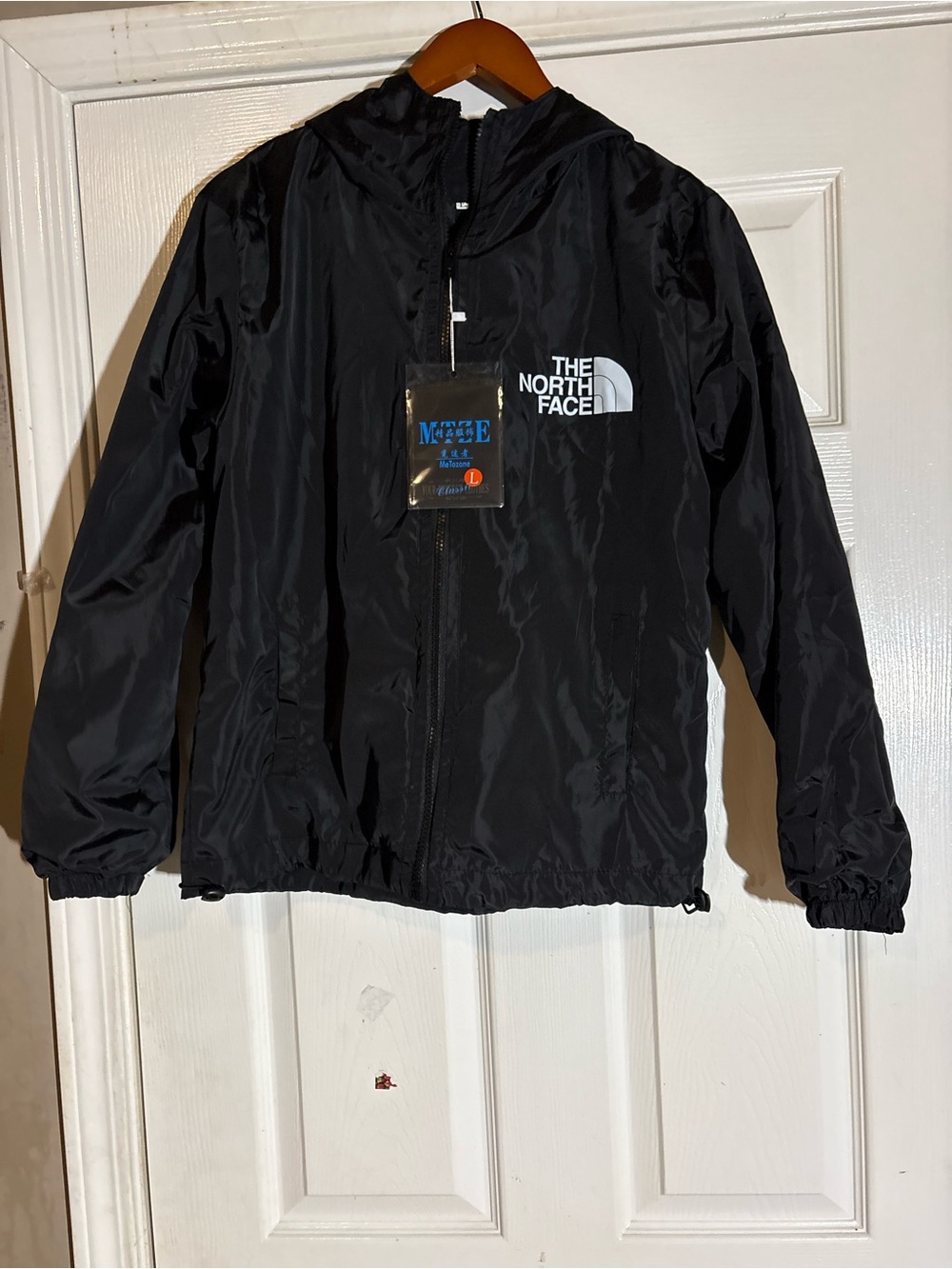 The North Face Kids Black Hooded Rain Jacket
